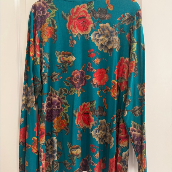 Johnny Was Multicolor Floral Long Sleeve Top XL NWT - Picture 7 of 10